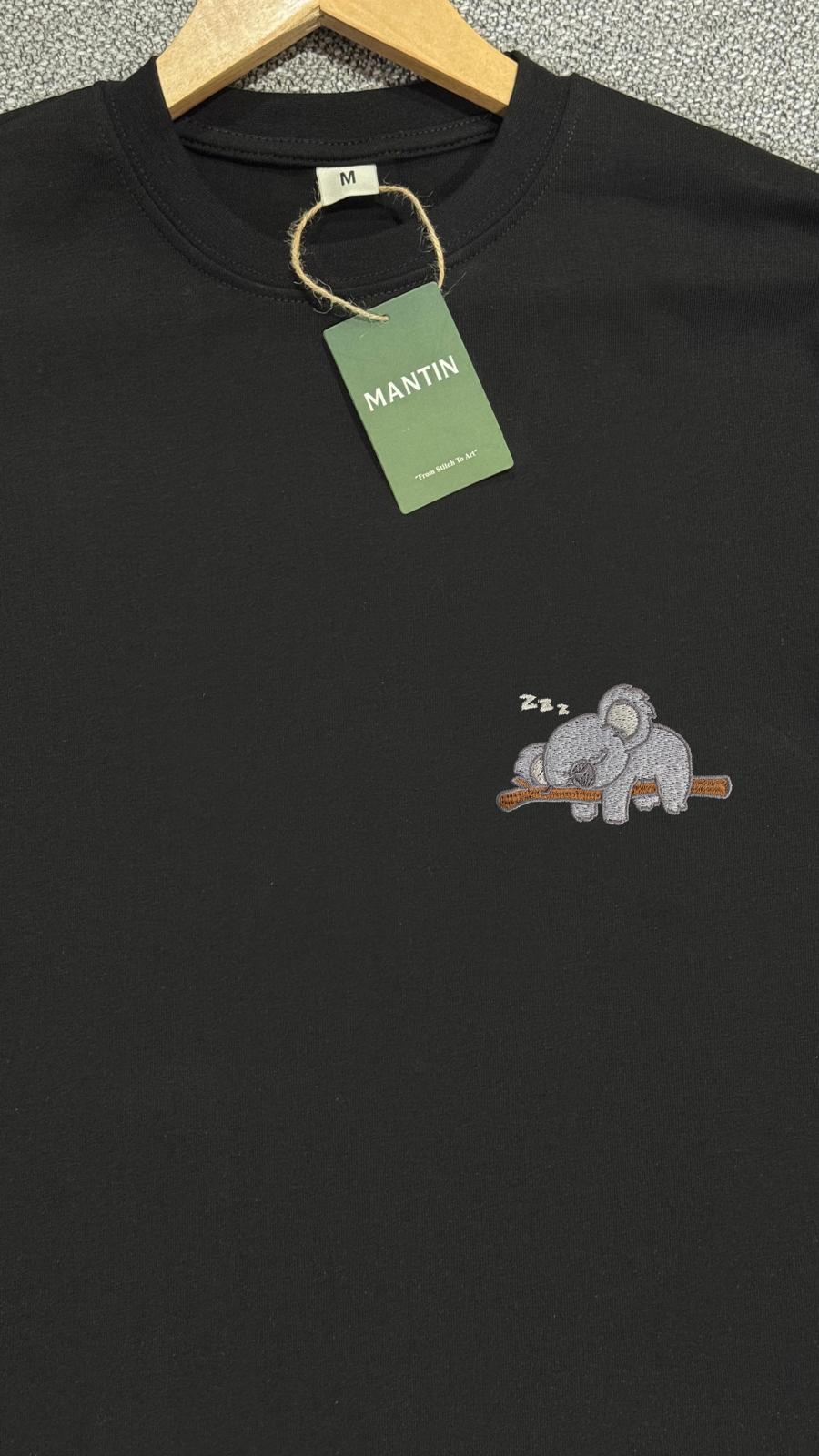 Siyah Uzun Kollu Basic Tshirt Küçük Molalar